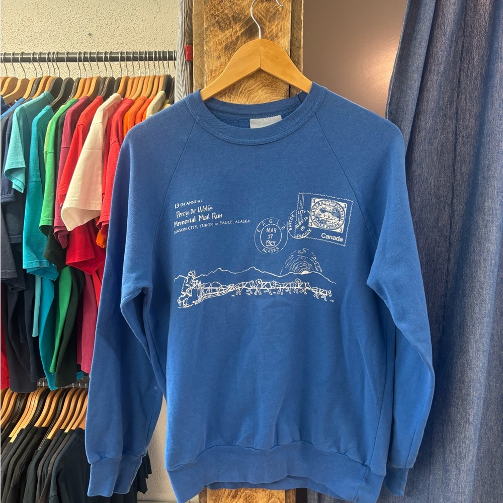 Vintage Blue Crewneck Sweater